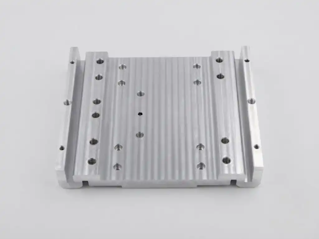 Machined aluminium mounting base plate