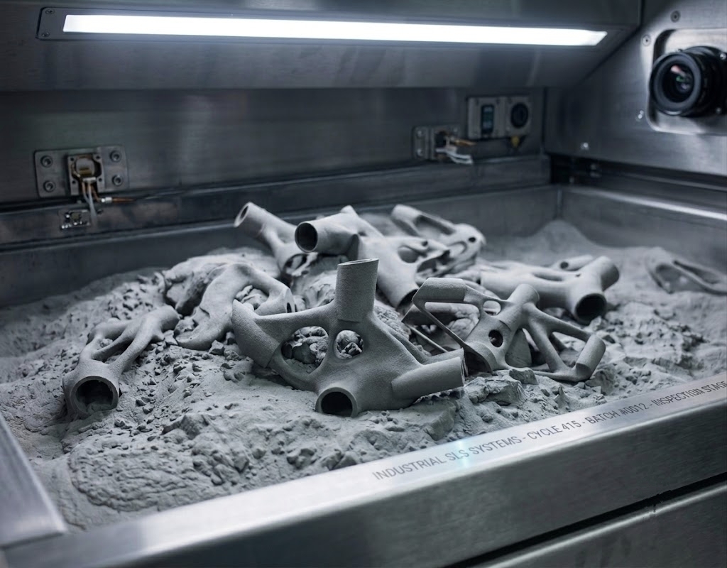 SLS selective laser sintering process